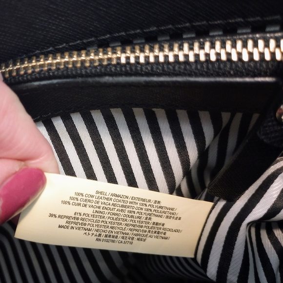 SOLD Kate Spade black leather 3 compartment tote purse shoulder bag - Picture 16 of 16